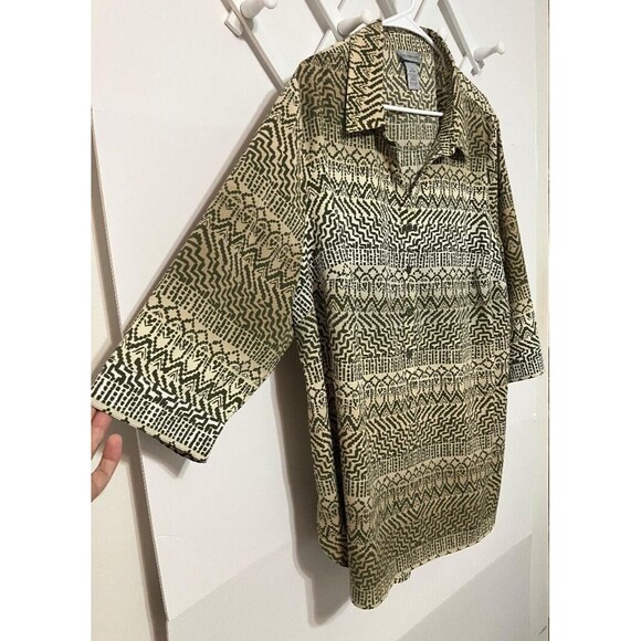 Catherine’s Western Boho Women's Tunic Office Top Size 1X (18/20W)  3/4 Sleeve - Picture 3 of 9